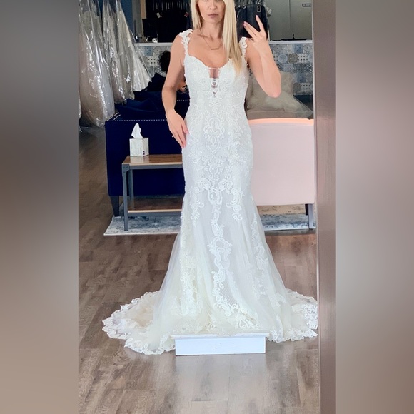 Maggie Sottero Abbie Wedding Dress Size 4 Ivory - Picture 7 of 7